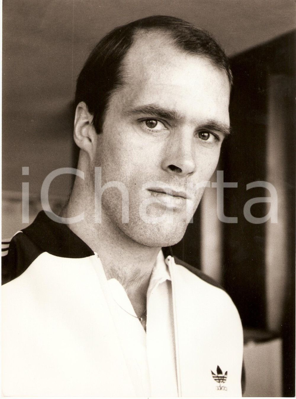 Fotografia d epoca originale 1982 REAL MADRID Calcio John METGOD Ritratto Sponsor ADIDAS Fotografia 1