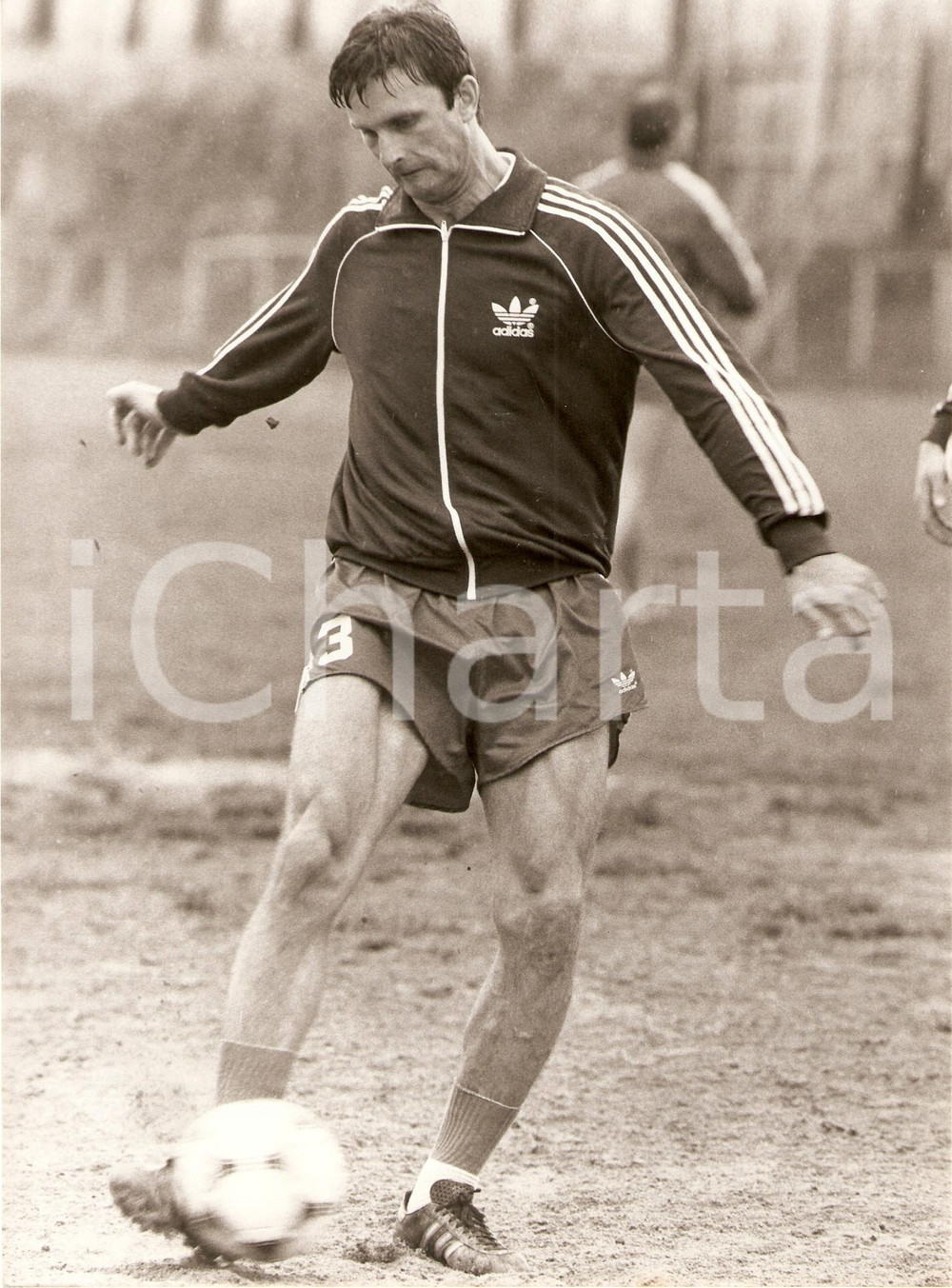 Fotografia d epoca originale 1978 POLONIA Calcio MONDIALI Wojciech RUDY durante allenamenti POLSKA Fotografia 1