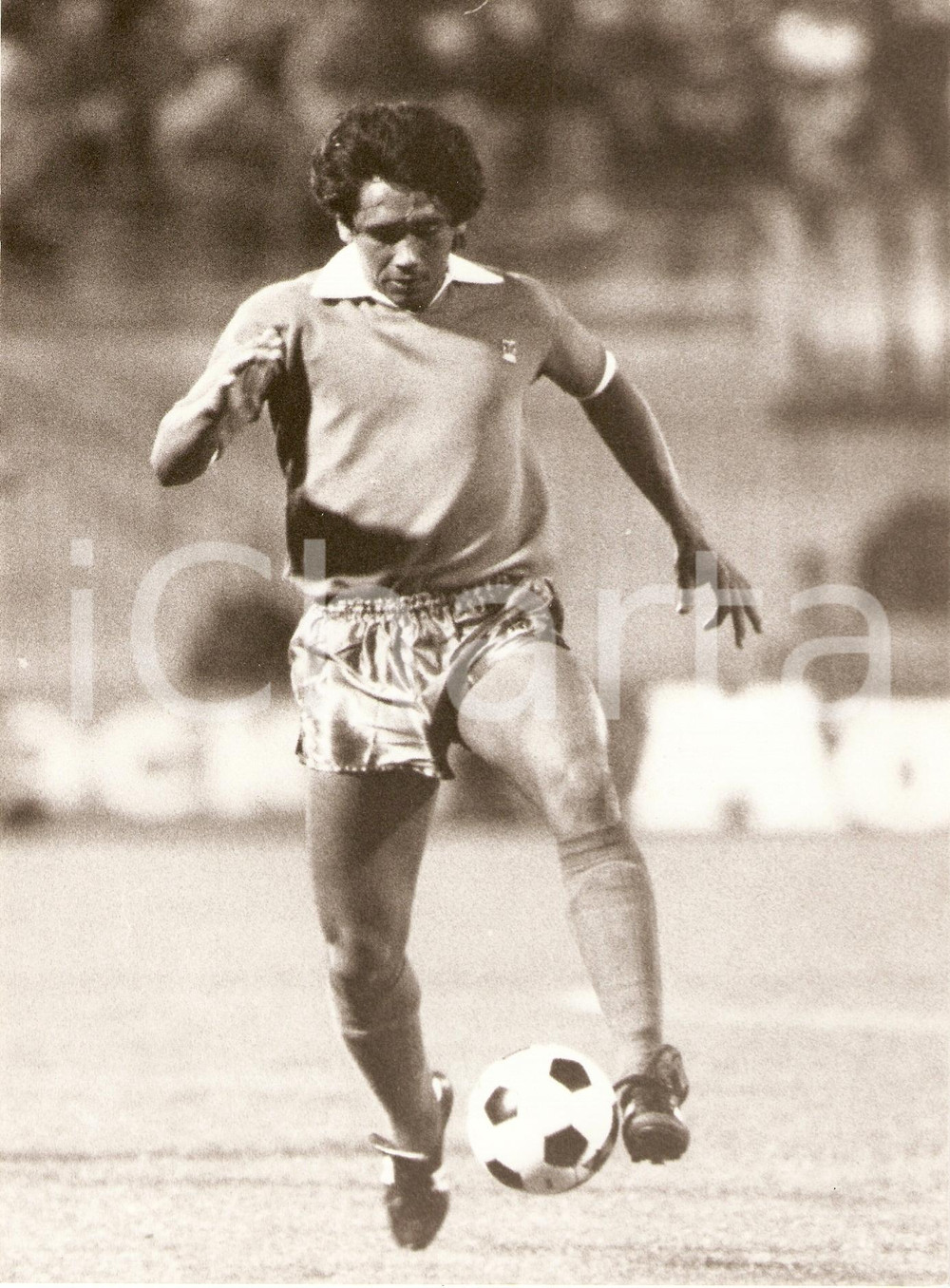 Fotografia d epoca originale 1980 circa INTER Azione di BUGRE durante partita CALCIO Fotografia 1