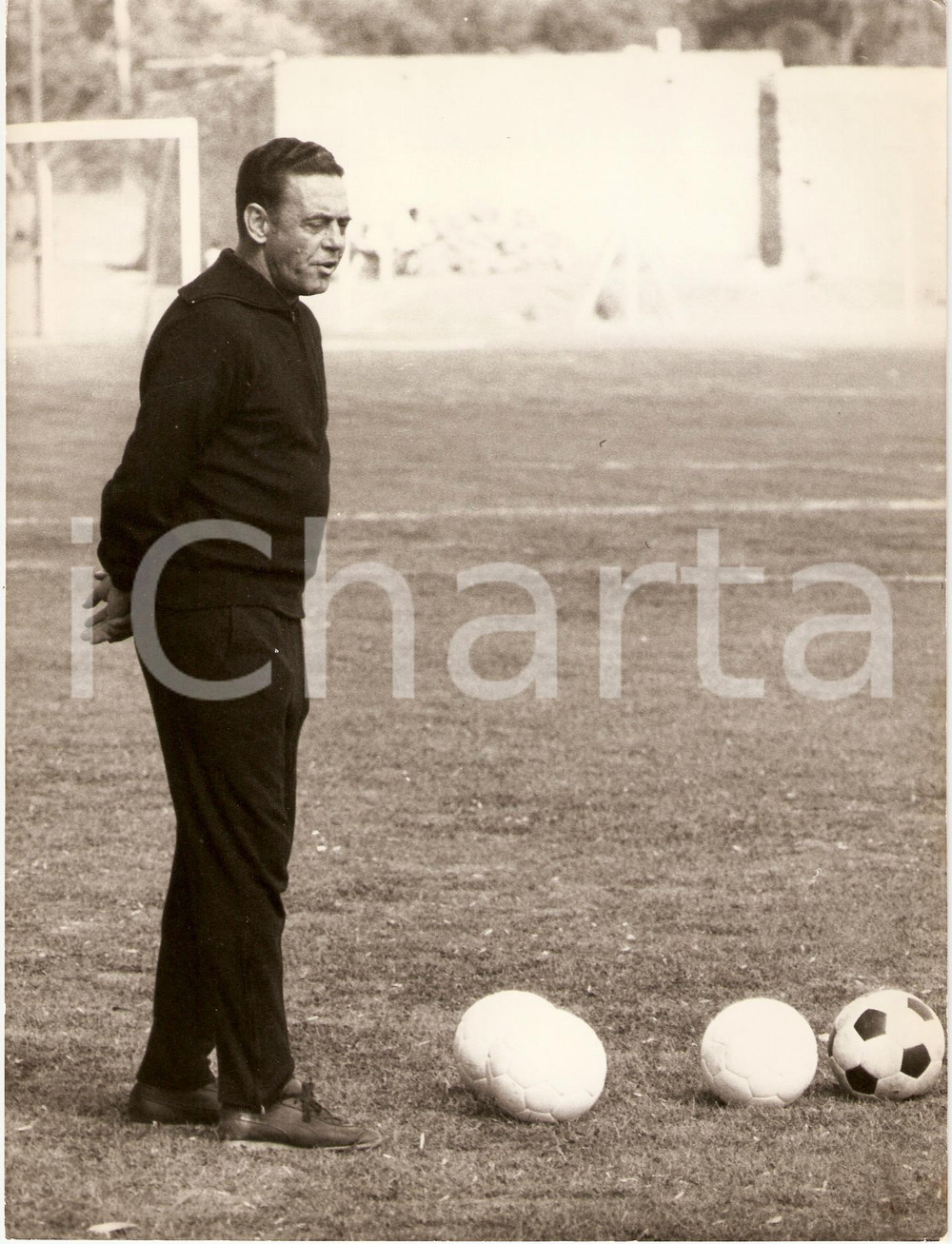Fotografia d epoca originale 1976 CALCIO Juan Eduardo HOHBERG allena Nazionale URUGUAY Fotografia 1
