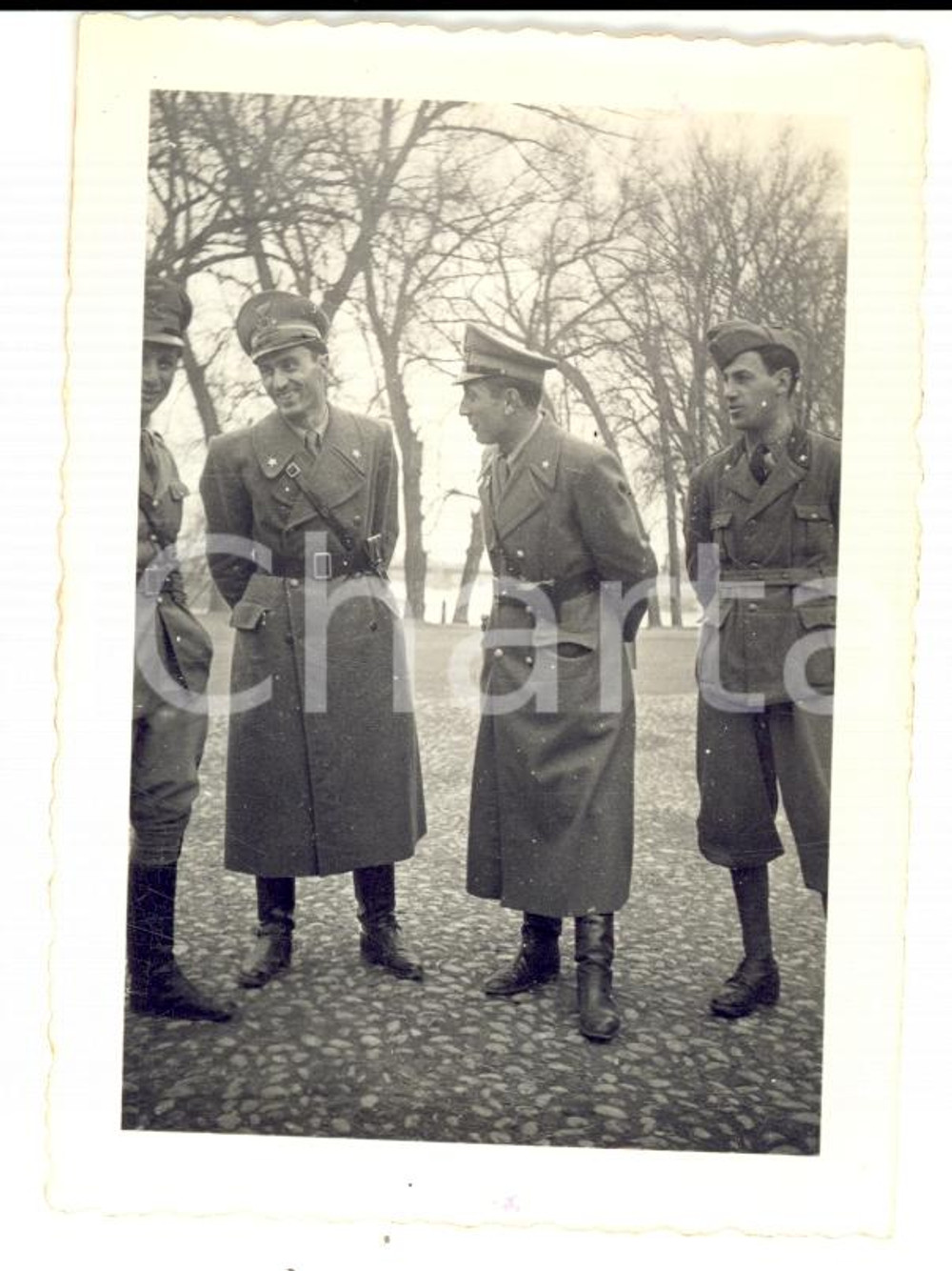 Fotografia d epoca originale 1941 WW2 CASALE MONFERRATO Ufficiali III Compagnia TELEGRAFISTI PONTIERI Foto 1