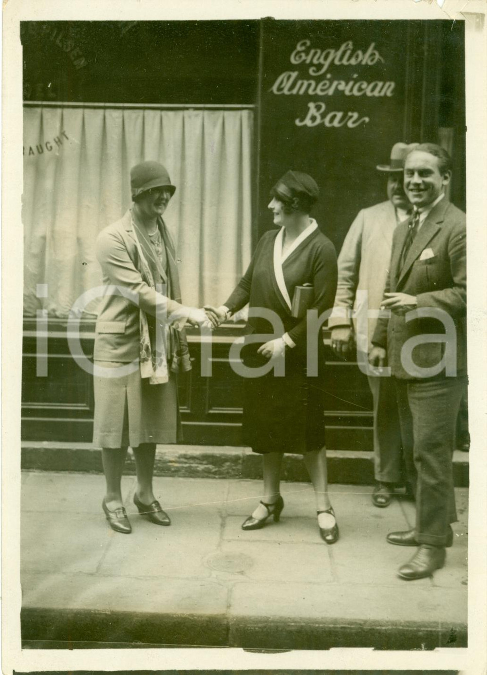 Fotografia d epoca originale 1930 ca PARIS Nuoto campionessa Susanne WURTZ EnglishAmerican Bar FOTOGRAFIA 1