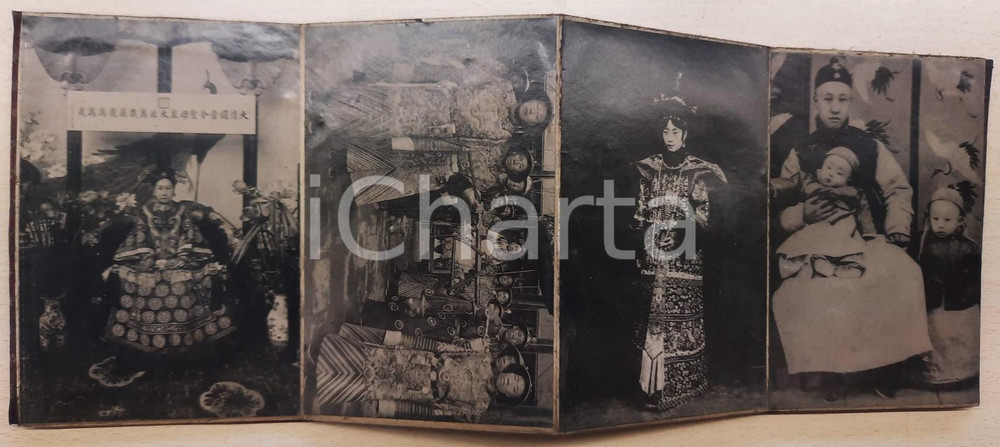 Fotografia d epoca originale 1900 ca CHINA Imperial family  QING Dinasty Book of photographs 2 1