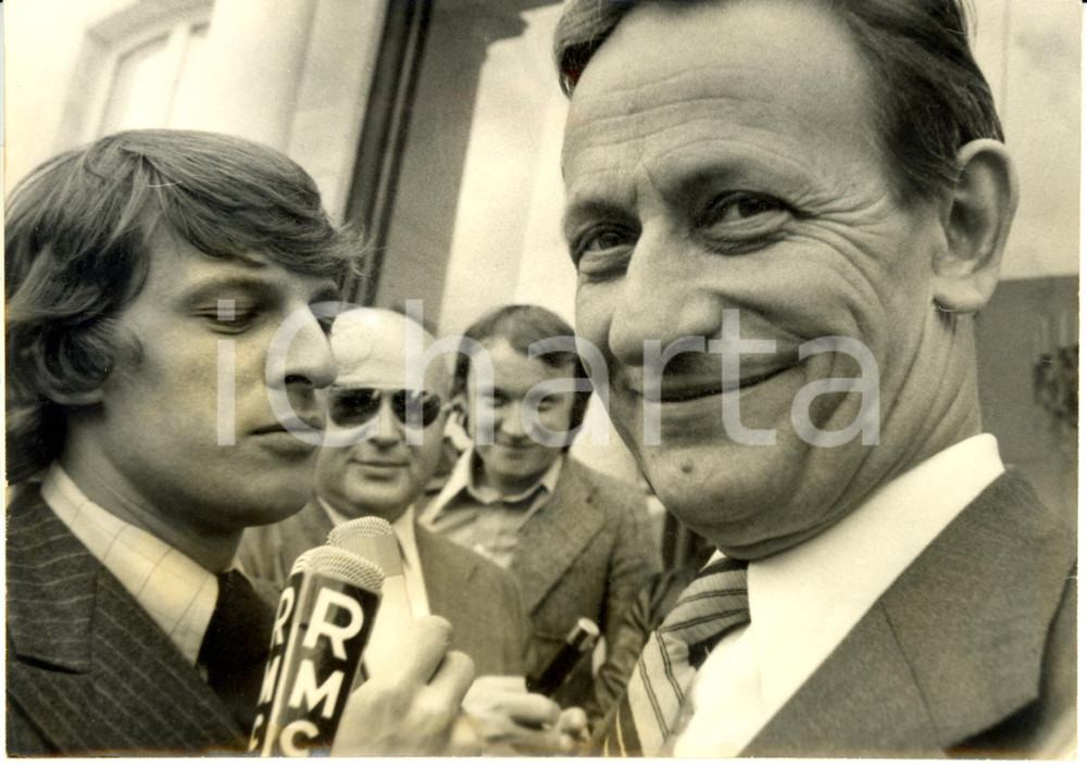 Fotografia d epoca originale 1976 PARIS Robert GALLEY ministro Infrastrutture propone protezione ambientale 1