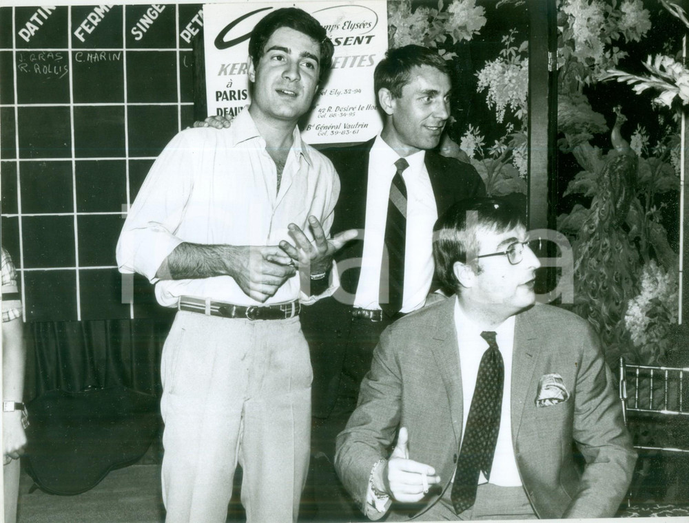 Fotografia d epoca originale 1960 ca PARIS Claude ROLLET avec Jacques RUISSEAU et Henri TISOT Photo 1