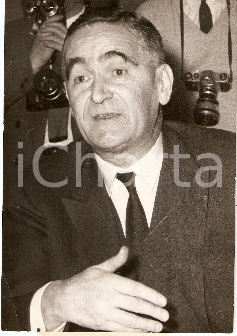 Fotografia d epoca originale 1968 PARIS  UCDP AndrÃ© COLIN candidat Presidence du Senat Portrait Photo 1