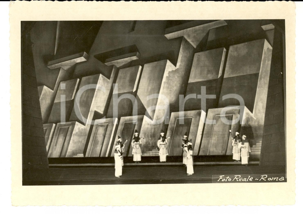 Fotografia d epoca originale 1937 ROMA TEATRO DELL OPERA Il flauto magico  Allestimento Cipriano Efisio OPPO 1
