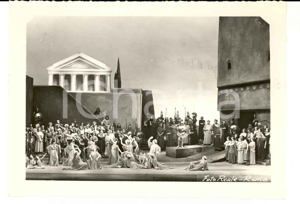 Fotografia d epoca originale 1940 ROMA TEATRO DELL OPERA  Alceste  GLUCK Allestimento Pietro ASCHIERI Foto 1