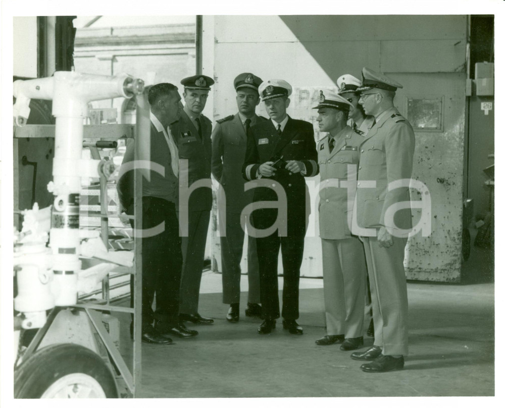 Fotografia d epoca originale 1965 PENSACOLA FLORIDA U.S. NAVY Col. Agostino BERTI tour NAVAL AIR STATION Foto 1