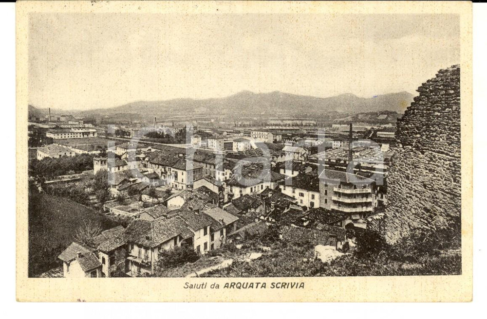 Cartolina originale da collezione 1951 ARQUATA SCRIVIA AL Veduta panoramica dell abitato Cartolina FP VG 1