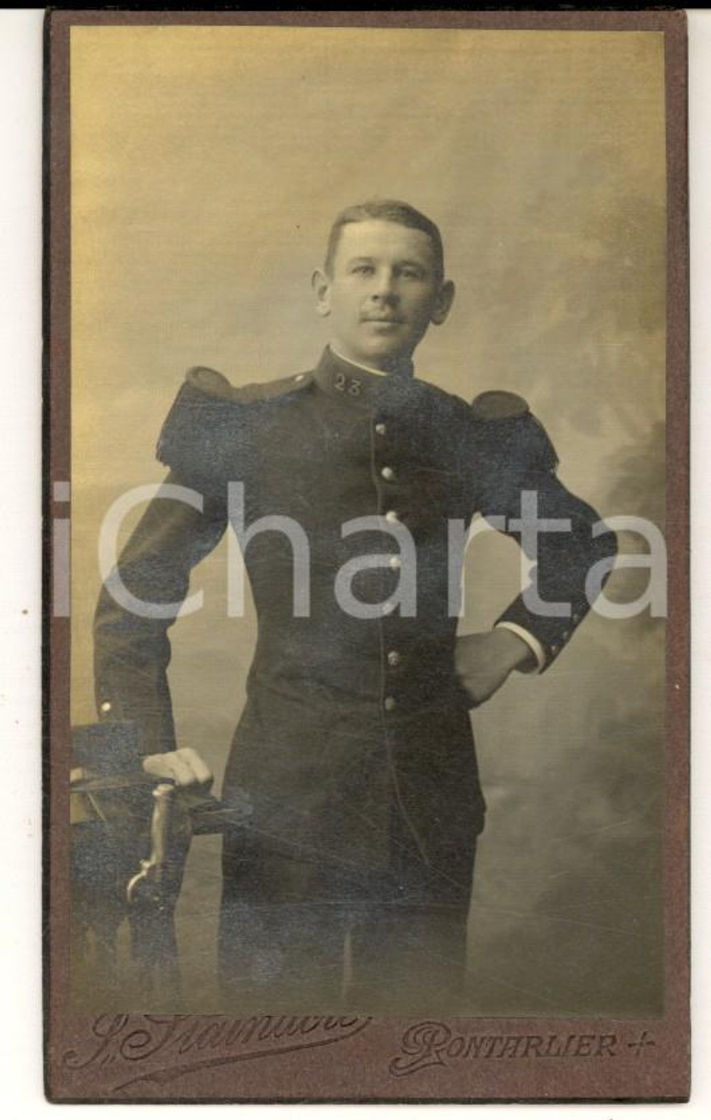 1915 PONTARLIER ARMEE DE TERRE Officier 23e régiment infanterie *Photo STAINACRE