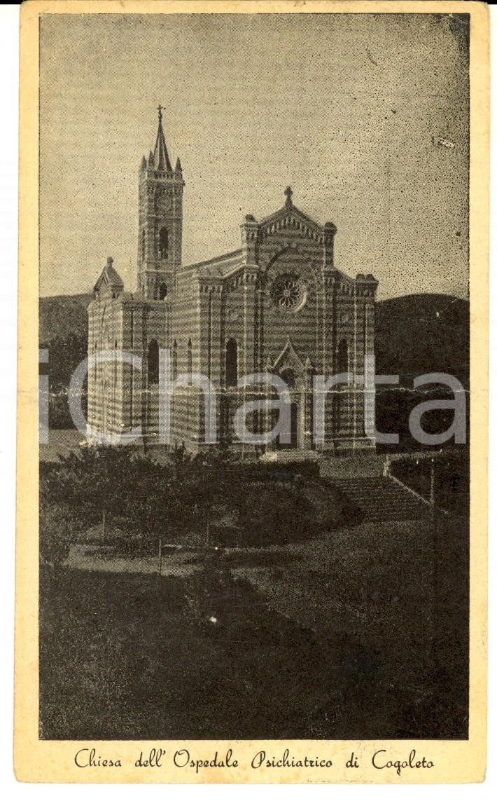 Cartolina originale da collezione 1950 COGOLETO GE Chiesa dell  Ospedale Psichiatrico Cartolina DANNEGGIATA 1