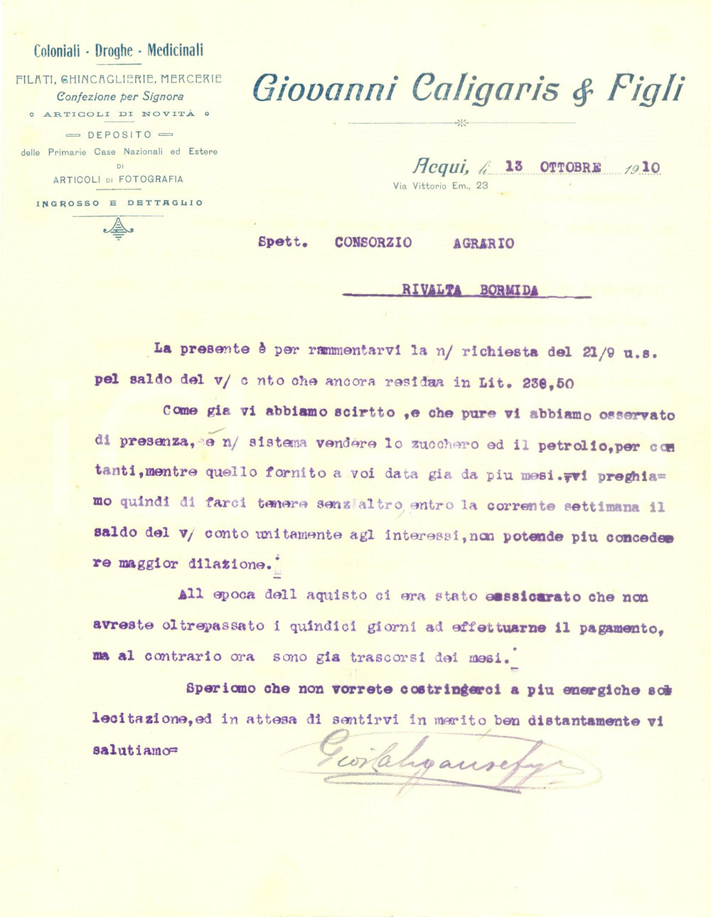Documento originale, autentico 1941 TORINO WW2 Alberto CAPPIELLO alla ditta Fratelli TOMMASI Officina meccanica 1