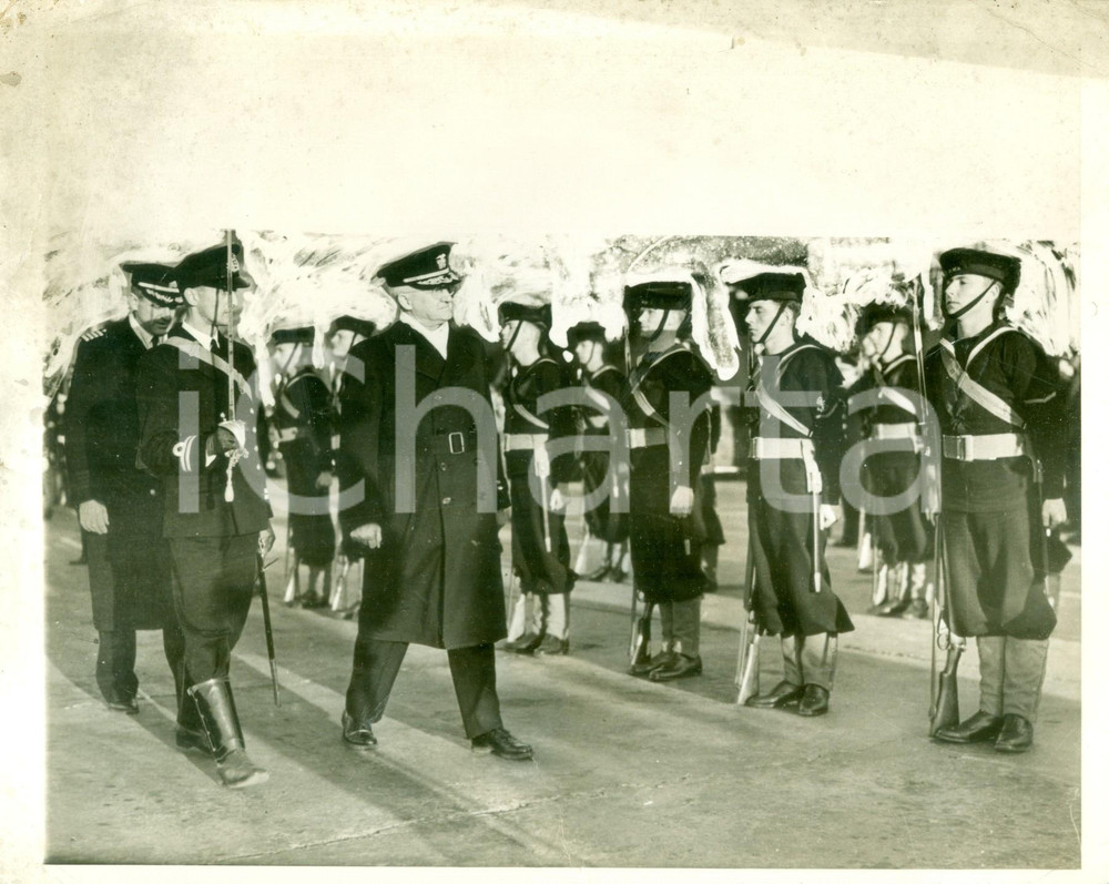 Fotografia d epoca originale 1942 INGHILTERRA WW2 Ammiraglio Harold R. STARK comandante forze navali USA 1