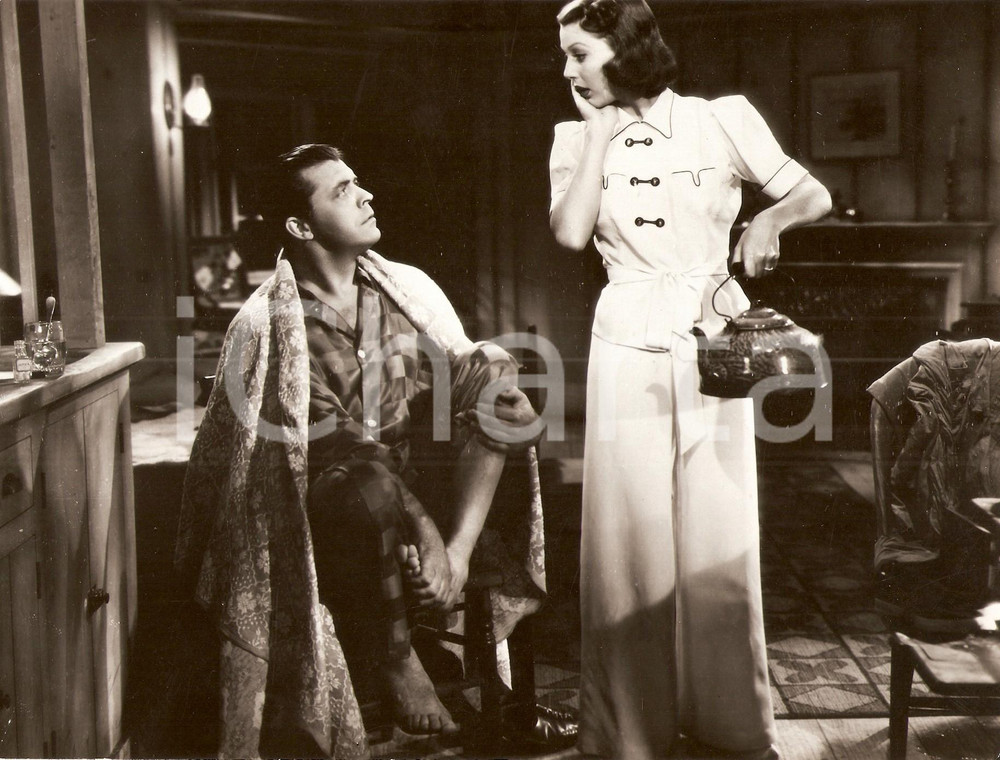 Fotografia d epoca originale 1937 SECOND HONEYMOON Lyle TALBOT Loretta YOUNG Movie by Walter LANG Foto 1