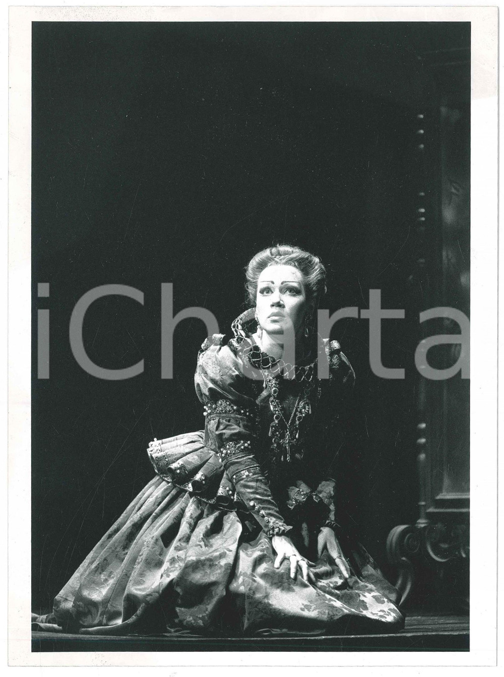 Fotografia d epoca originale 1978 PARIS OpÃ©ra BASTILLE  Olga BORODINA in Boris Godunov Foto 1