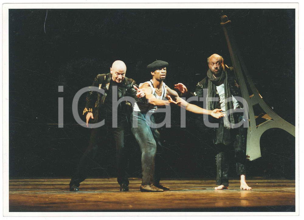Fotografia d epoca originale 2001 PALERMO Teatro Massimo  Desmond RICHARDSON Micha VAN HOECKE A Paris Foto 1