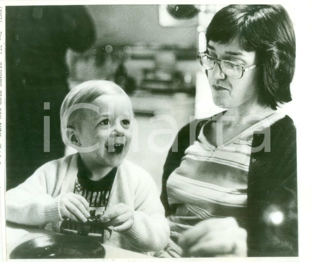 Fotografia d epoca originale 1979 SCITUATE USA Il caso del piccolo Chad GREEN Fotografia 1