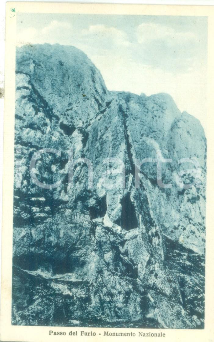 Cartolina originale da collezione 1935 ca FERMIGNANO PU Il Passo del FURLO Monumento Nazionale Cartolina FP NV 1