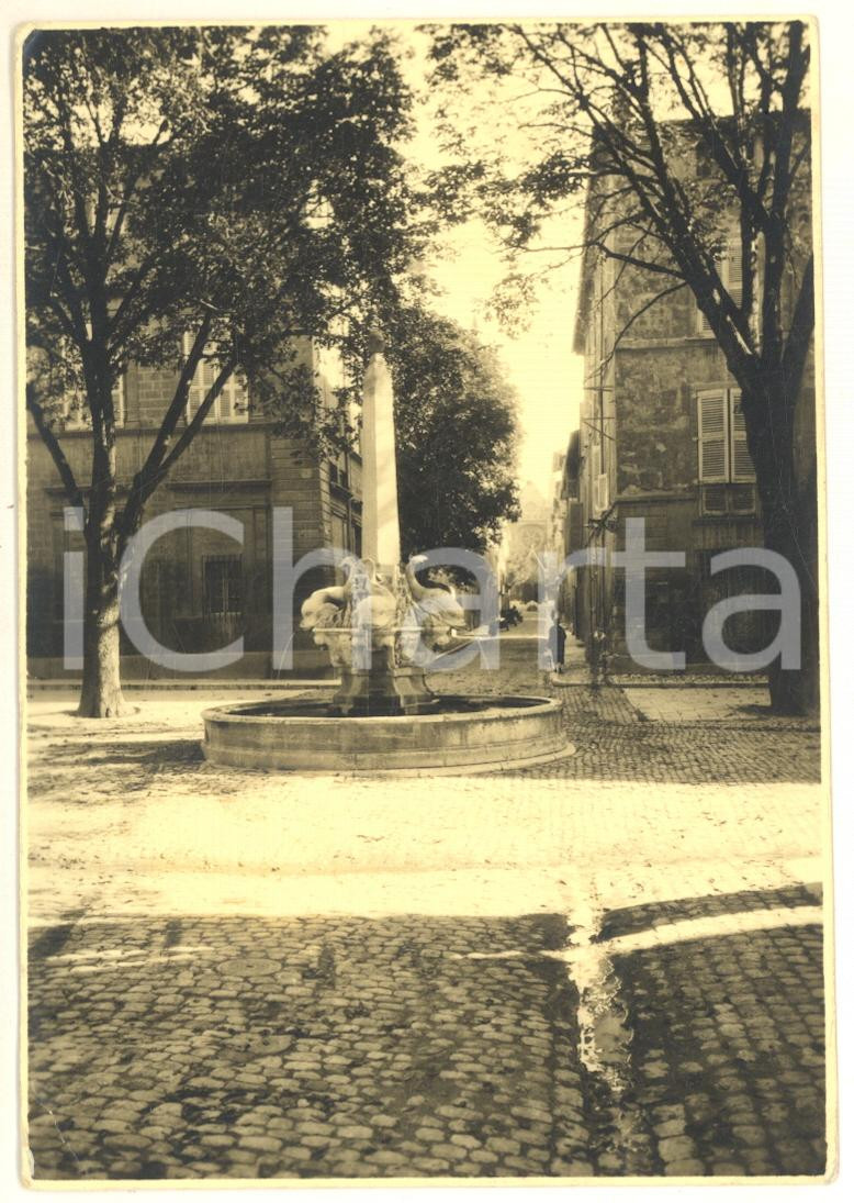 Fotografia d epoca originale 1960 AIXENPROVENCE Vue de la place des Quatre Dauphins Photo VINTAGE 10x14 cm 1