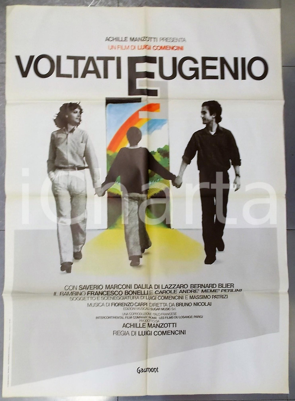Materiale cinematografico d’epoca 1980 VOLTATI EUGENIO Luigi COMENCINI Dalila DI LAZZARO Manifesto 100x140 cm 1