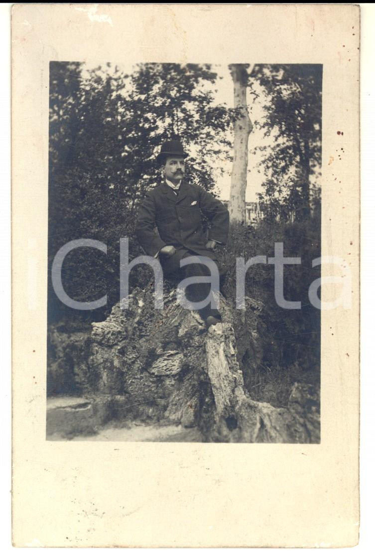 Fotografia d epoca originale 1912 FIRENZE Ritratto di Terenzio CORNARO  Foto cartolina VINTAGE FP VG 1