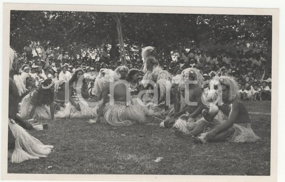 Fotografia d epoca originale 1937 PAPEETE Polinesia 4 FESTA 14 LUGLIO  REAL PHOTO 13,5 x 8,5 1