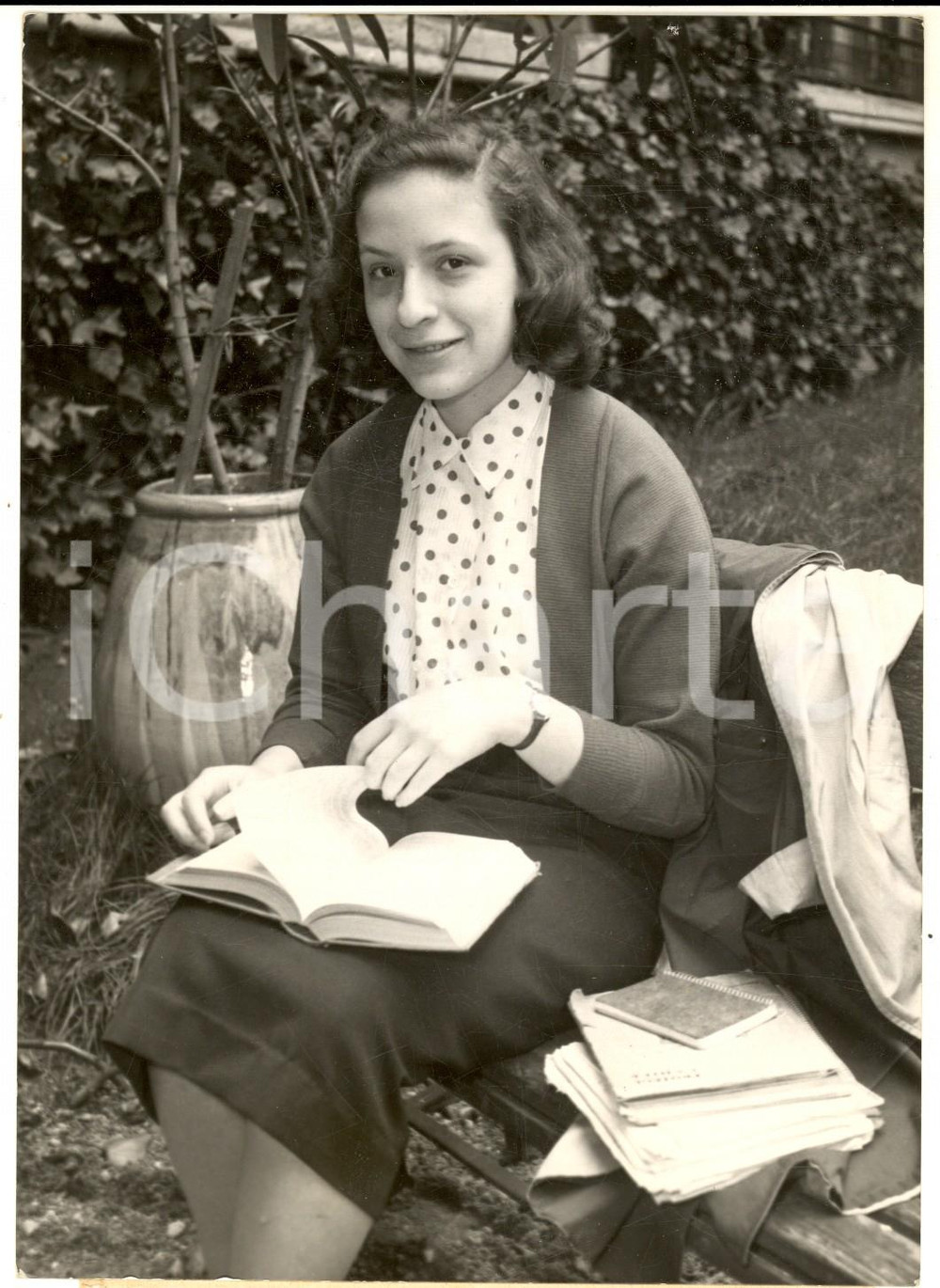 1954 PARIS Liceo Jules-Ferry - Jenny LEIBA vince 1° premio d'italiano *Foto
