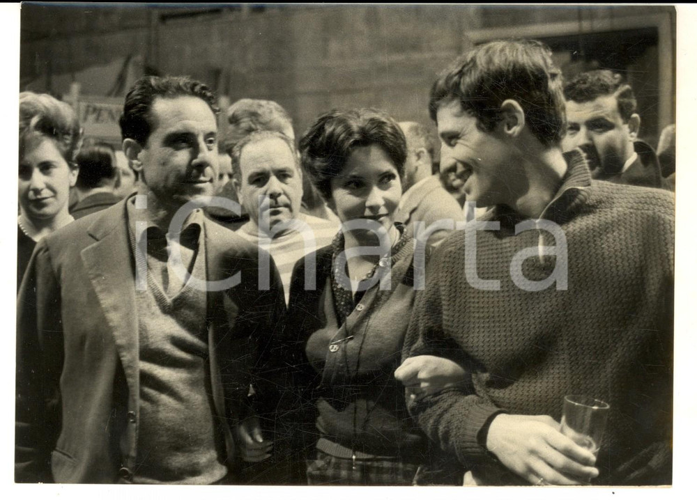 1962 ROMA Cocktail per "Mare matto" - Gina LOLLOBRIGIDA e Jean-Paul BELMONDO