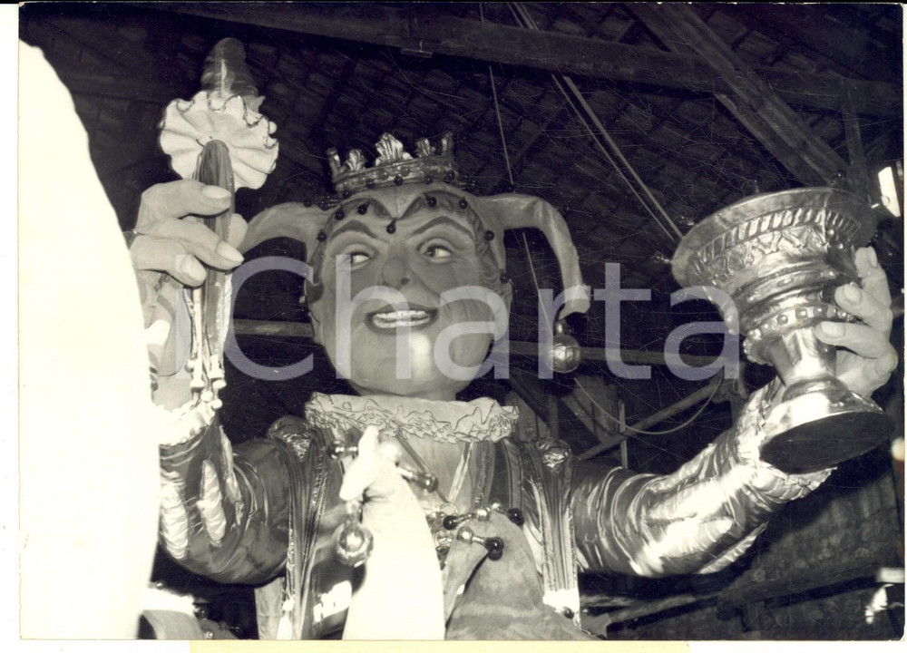 1955 NICE Sa Majesté CARNAVAL avant son entrée dans la ville *Photo 18x13 cm