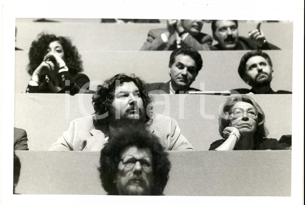1990 ca ITALIA Congresso Nazionale PCI - Il giornalista Giuliano FERRARA *Foto Fotografia di agenzia. CONDIZIONI: GFORMATO: 30x20 cm    originale e autentica 1