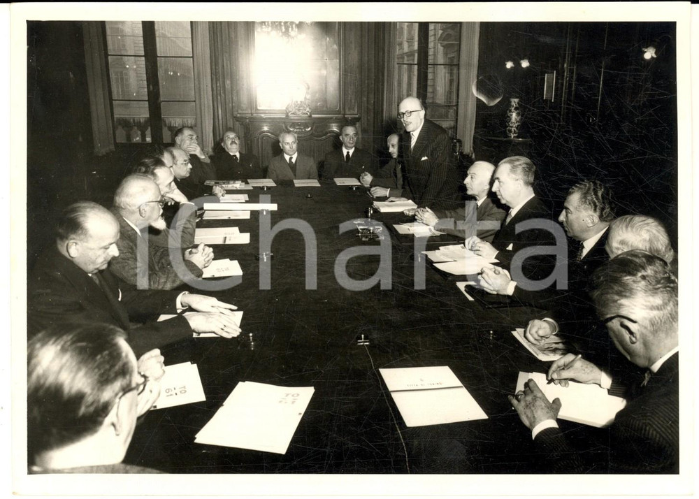 1958 TORINO Commissione per la mostra storica - Sindaco Amedeo PEYRON *Foto