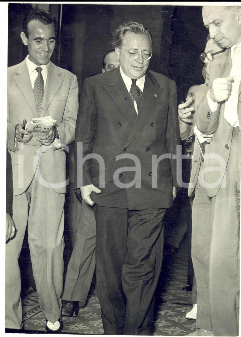 1953 ROMA Palmiro TOGLIATTI al Quirinale per le consultazioni - Foto 13x18