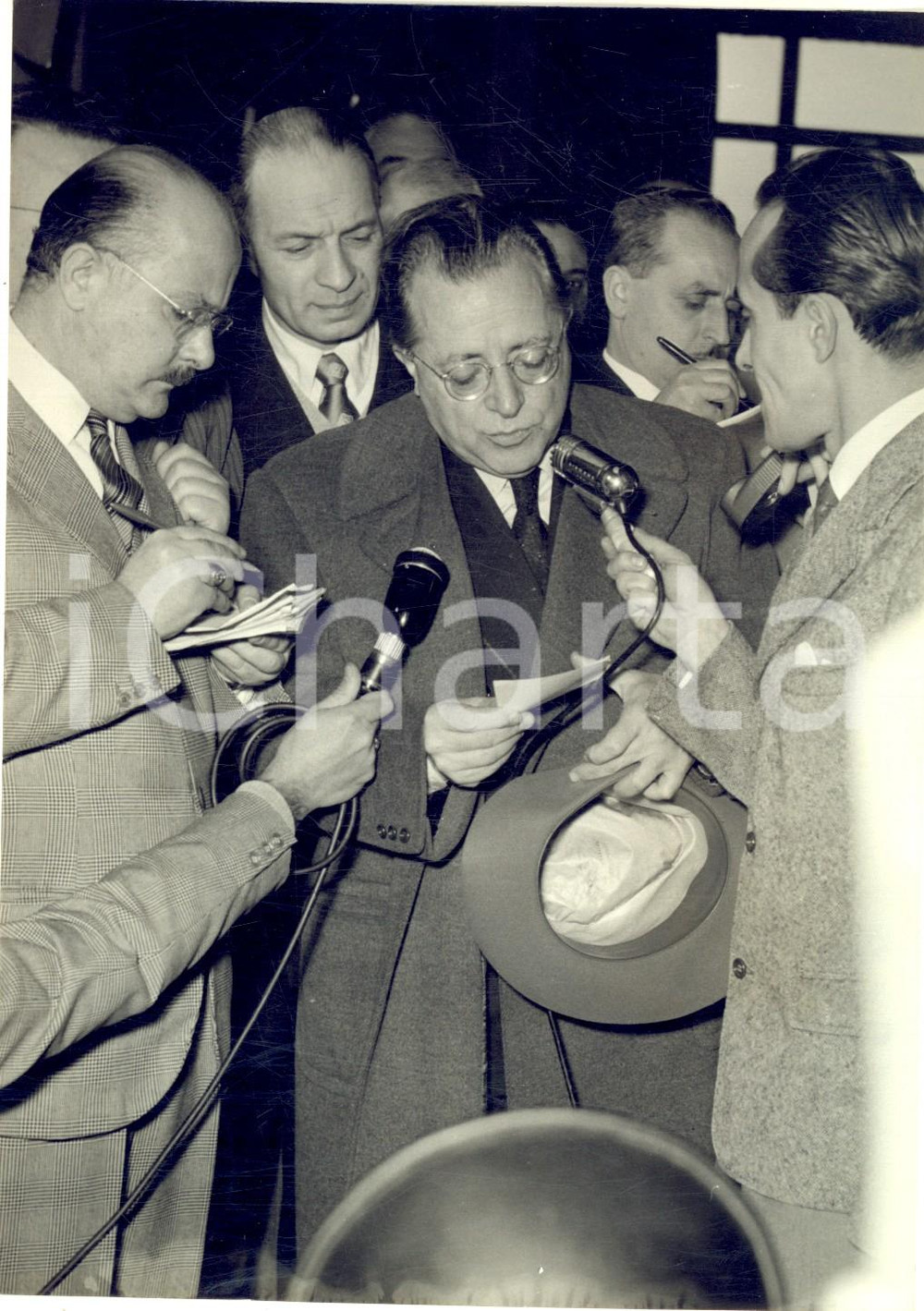 1954 ROMA Crisi di Governo - Palmiro TOGLIATTI sale al Quirinale - Foto 13x18