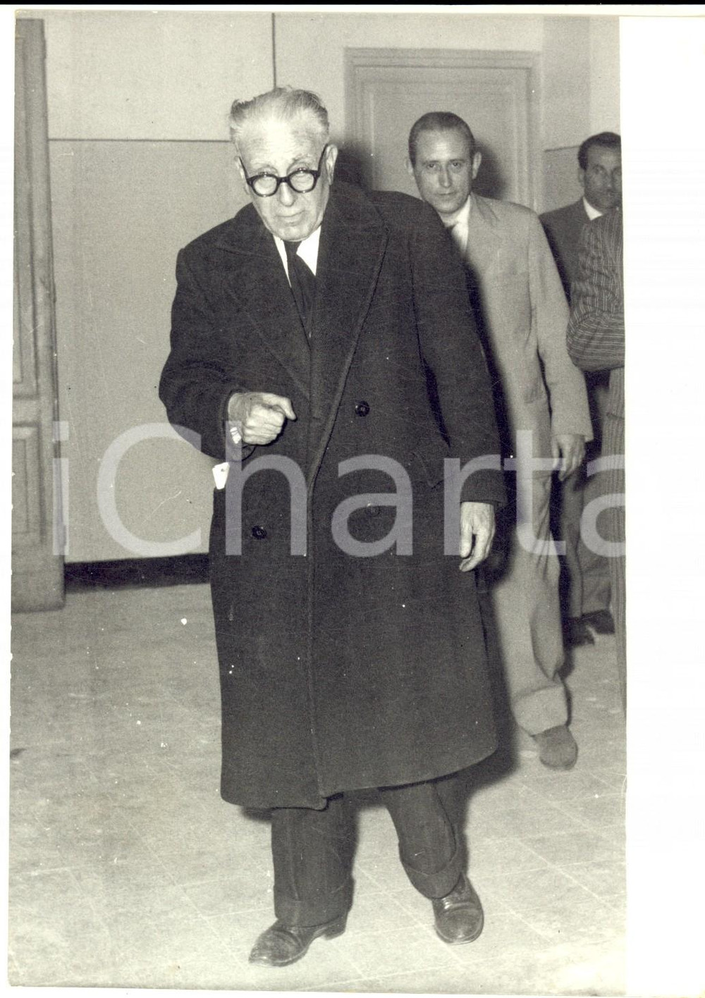 1957 ROMA Ing. Ottorino NATALI arrestto per attentato dinamitardo *Foto 13x18