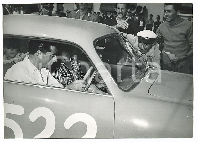 1953 2° Trofeo SUPERCORTEMAGGIORE Funzionario ACI controlla LANCIA Fausto COPPI