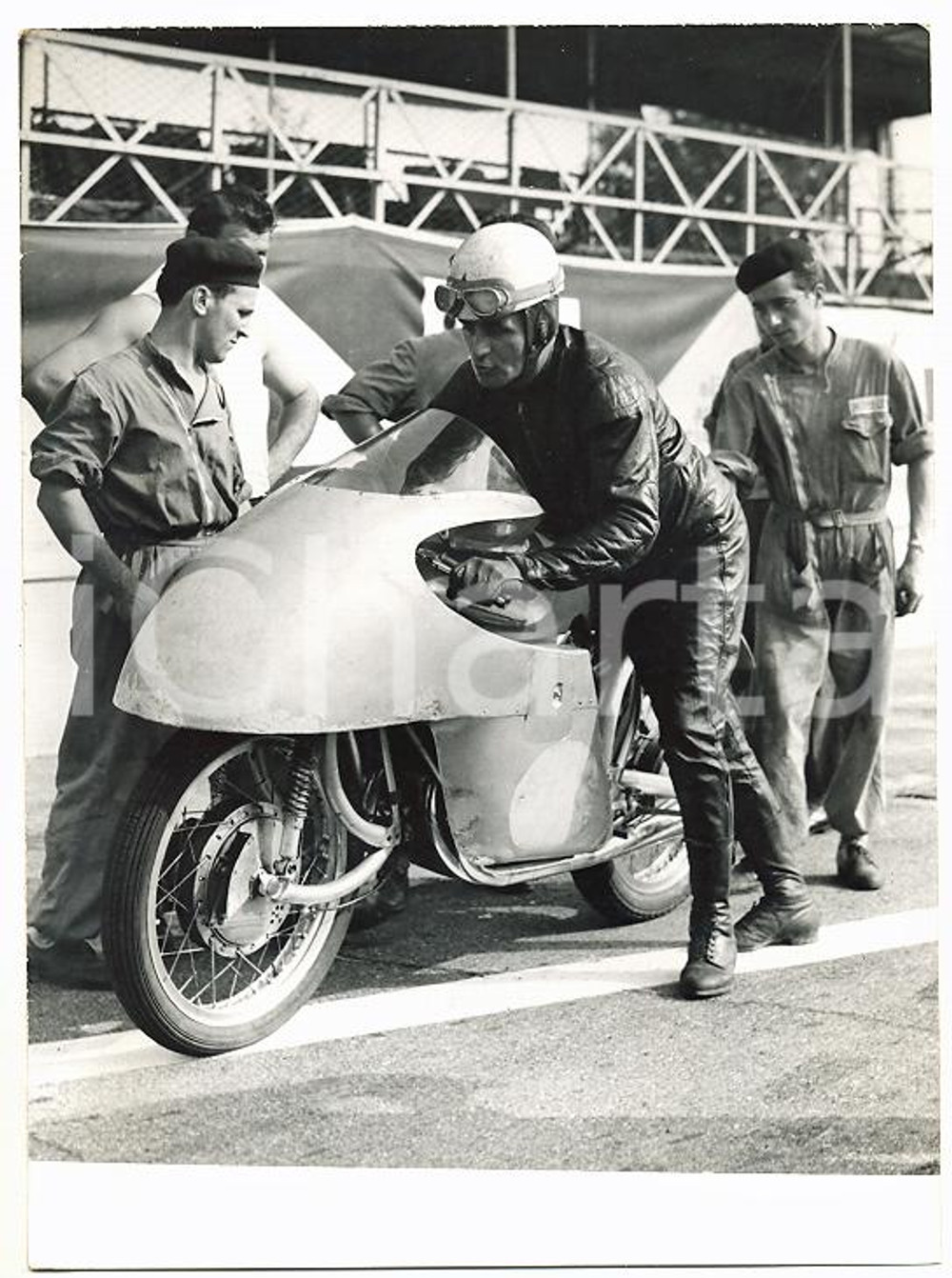 1954 MONZA - GP Motociclistico delle Nazioni - Carlo BANDIROLA con MV AGUSTA