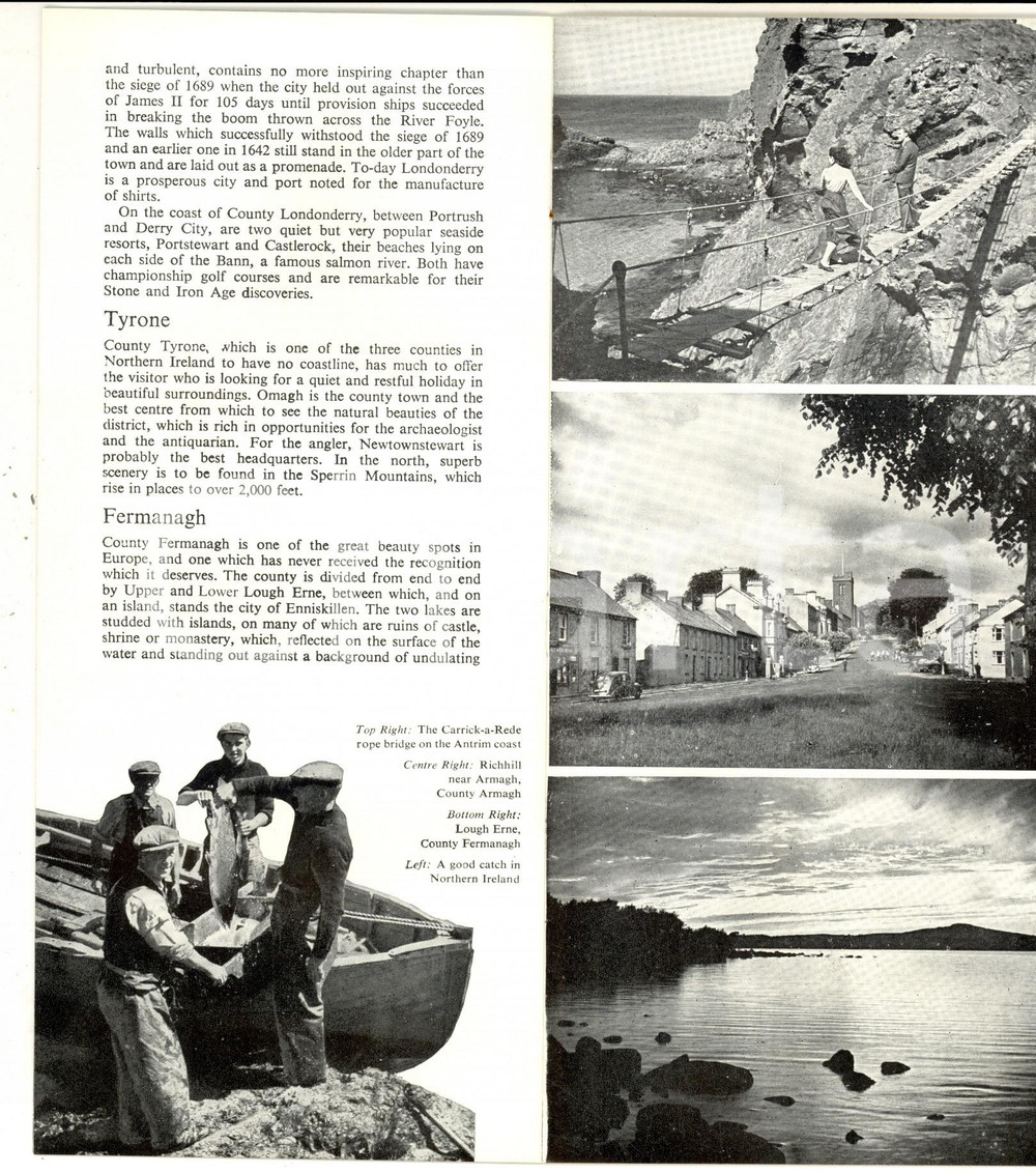 1957 NORTHERN IRELAND - Pieghevole ILLUSTRATO TURISMO 16 pp.  Pieghevole turistico d'epoca, illustrato. CONDIZIONI: G     originale e autentica 1