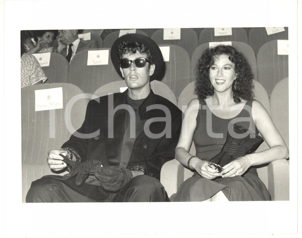 1987 VENEZIA Mostra del CINEMA - Rupert EVERETT con Stefania SANDRELLI *Foto