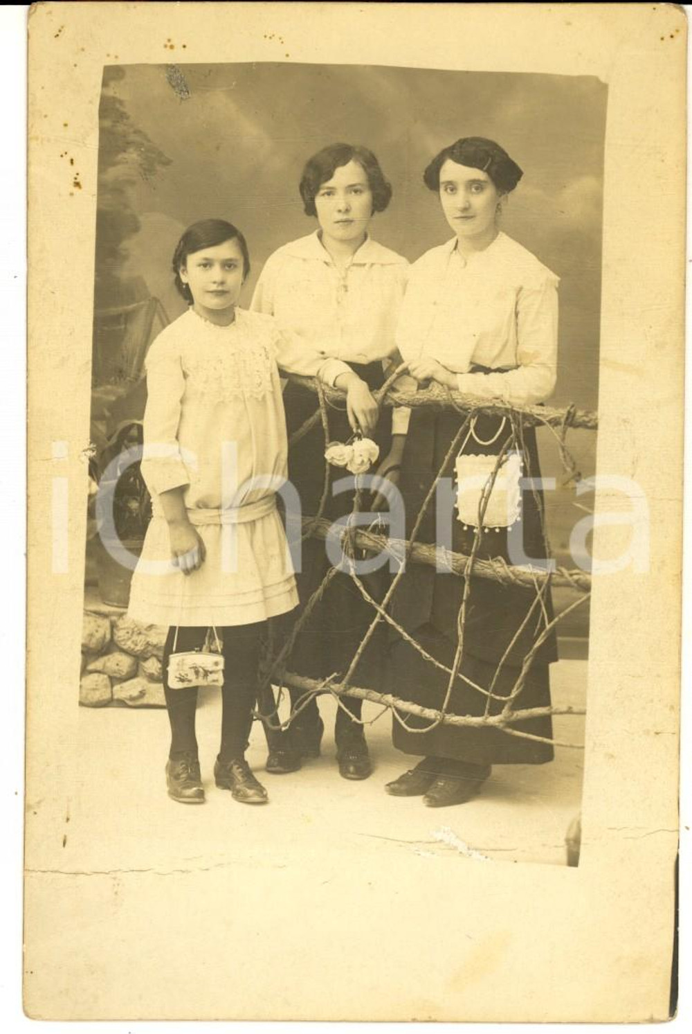 1900 ca SALO' Ritratto Ninì - Adele MARTINAZZI - Mary CATTORI - Foto cartolina