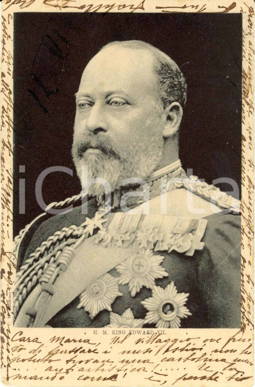 Cartolina originale da collezione 1902 H.M King Edward VII - Re Edoardo d'Inghilterra *Postcard 1
