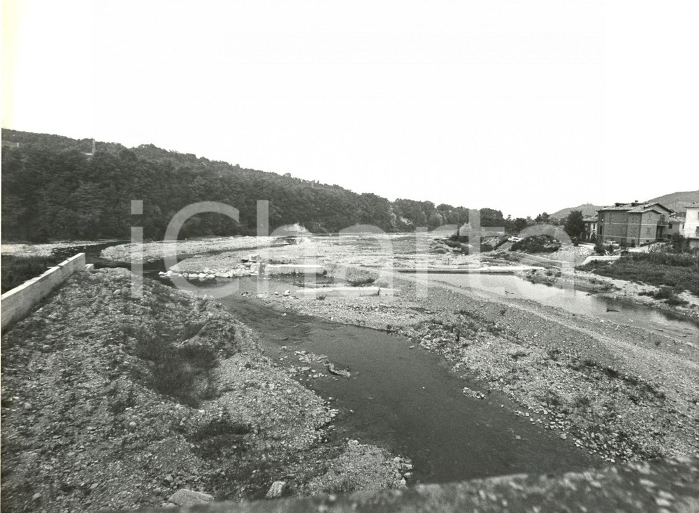 Fotografia d'epoca originale 1970 ca GODIASCO (PV) Veduta dell'alveo del torrente STAFFORA *Fotografia 1