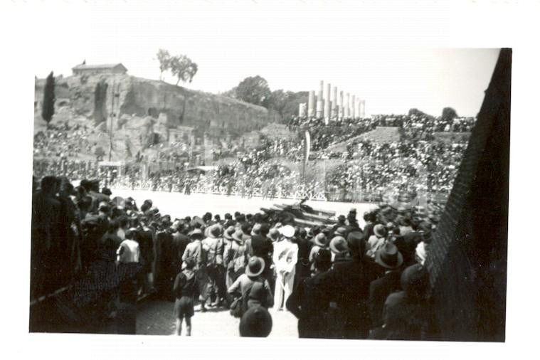 Fotografia d epoca originale 1937 ROMA 1° Anniversario dell Impero  Celebrazioni ai FORI IMPERIALI Foto 6x9 1