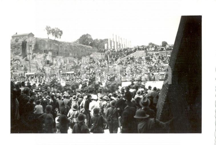 Fotografia d epoca originale 1937 ROMA 1° Anniversario dell Impero  Parata ai FORI IMPERIALI Foto 6x9 1