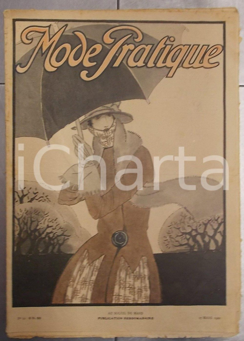 Giornale, rivista storica Mars 1922 PARIS MODE PRATIQUE Journal femme et maison n°12 Au soleil de mars 1