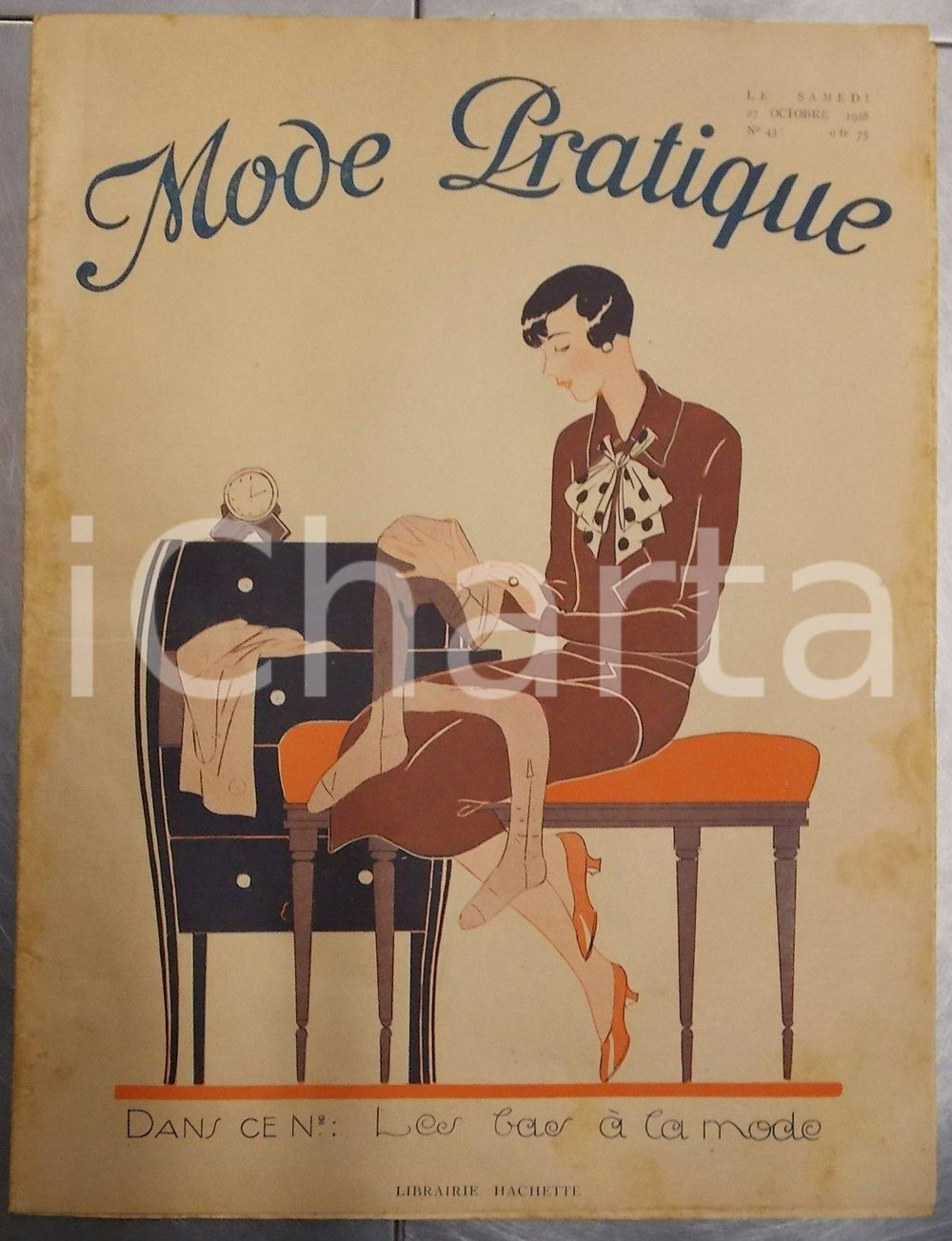 Giornale, rivista storica Octobre 1928 PARIS MODE PRATIQUE Journal femme maison n°43 Paletots et manteaux 1