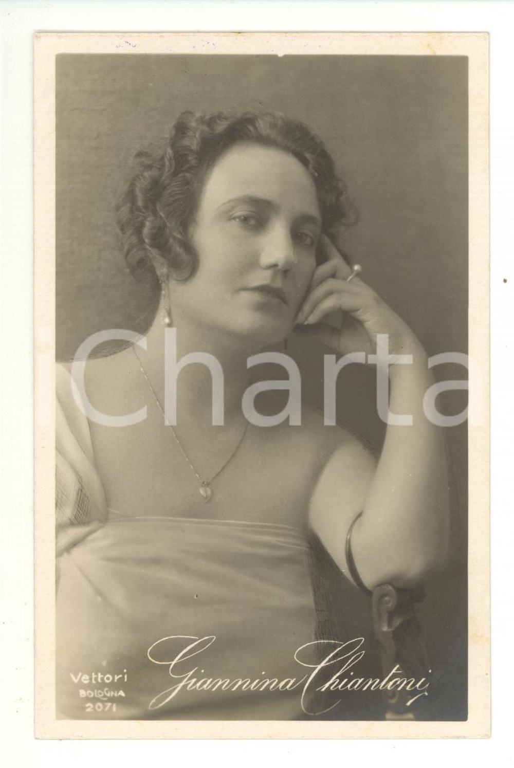 Cartolina originale da collezione Giannina CHIANTONI anni  10  Attrice Cinema Teatro  Cartolina 1