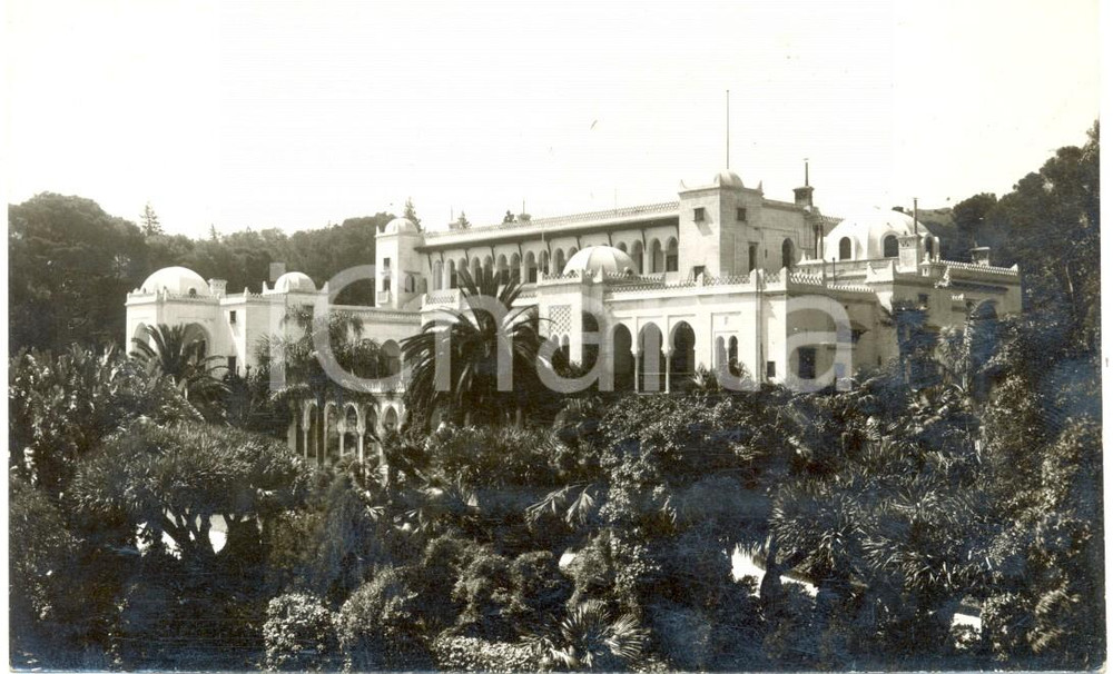 Cartolina originale da collezione 1940 ca ALGERI Palais d Eté residenza Governatore e i Giardini Cartolina FP NV 1
