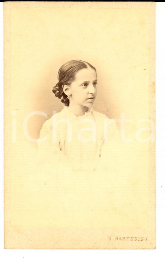 Fotografia d epoca originale 1860 WIEN Portrait of child Marie JANKOVICS VON DARUVAR Photo RABENDING 1