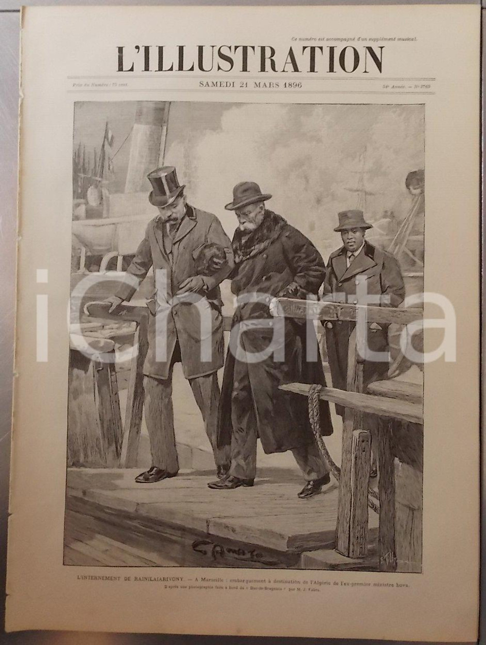 Giornale, rivista storica 1896 PARIS L'ILLUSTRATION Année 54 n° 2769 La catastrophe de JOHANNESBURG *Revue 1